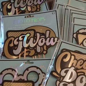 Gold and Black Photo Props Set